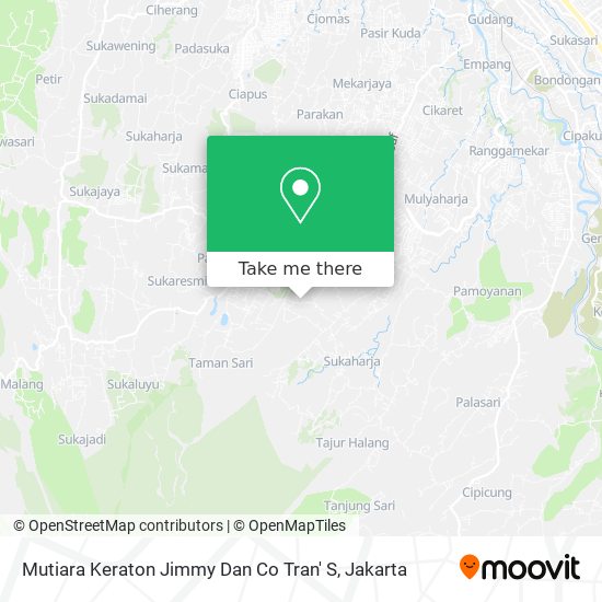 Mutiara Keraton Jimmy Dan Co Tran' S map