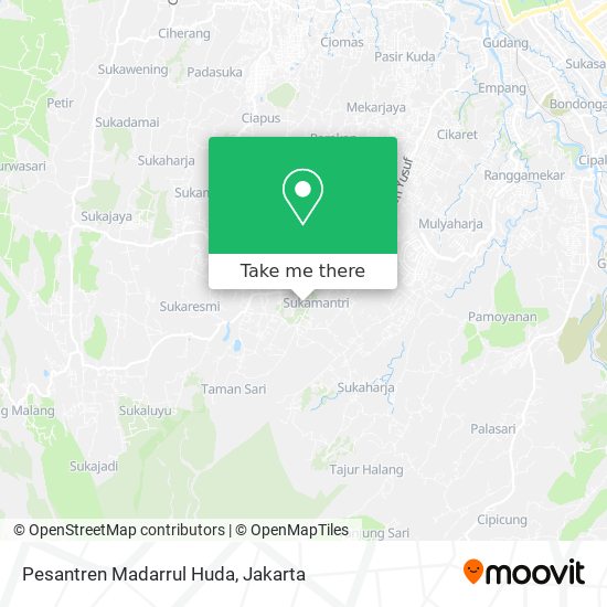 Pesantren Madarrul Huda map