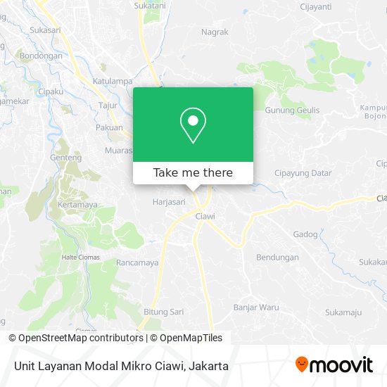 Unit Layanan Modal Mikro Ciawi map