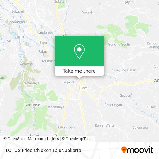 LOTUS Fried Chicken Tajur map