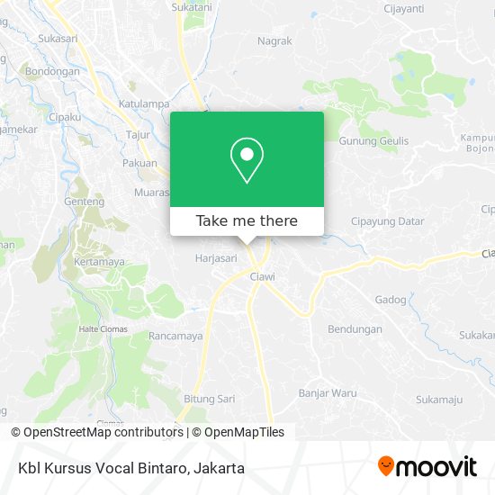 Kbl Kursus Vocal Bintaro map