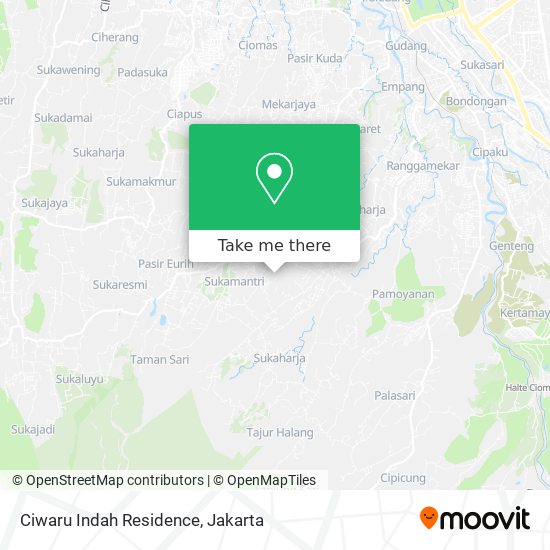 Ciwaru Indah Residence map