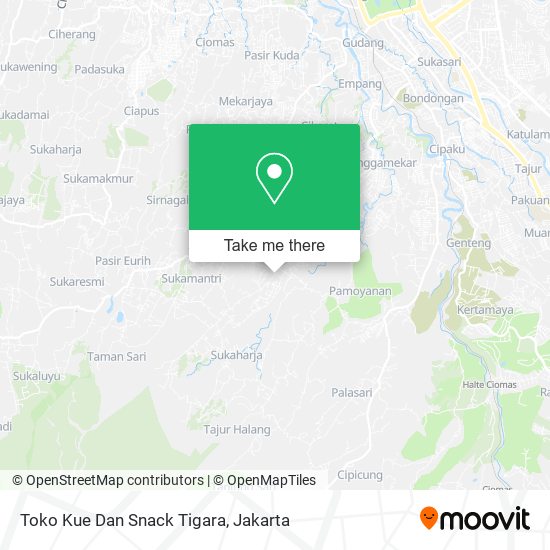 Toko Kue Dan Snack Tigara map