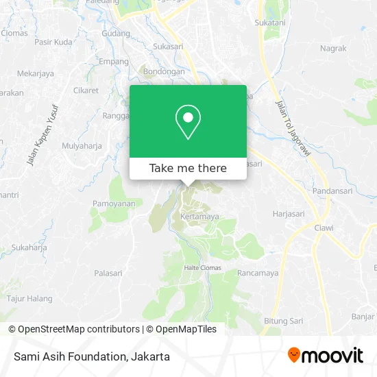 Sami Asih Foundation map