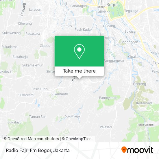 Radio Fajri Fm Bogor map