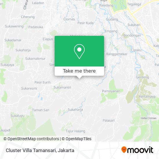 Cluster Villa Tamansari map