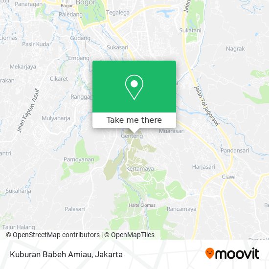 Kuburan Babeh Amiau map