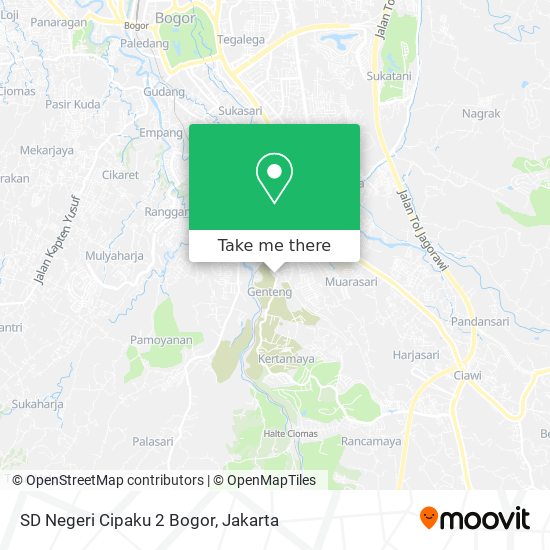 SD Negeri Cipaku 2 Bogor map