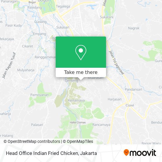 Head Office Indian Fried Chicken map