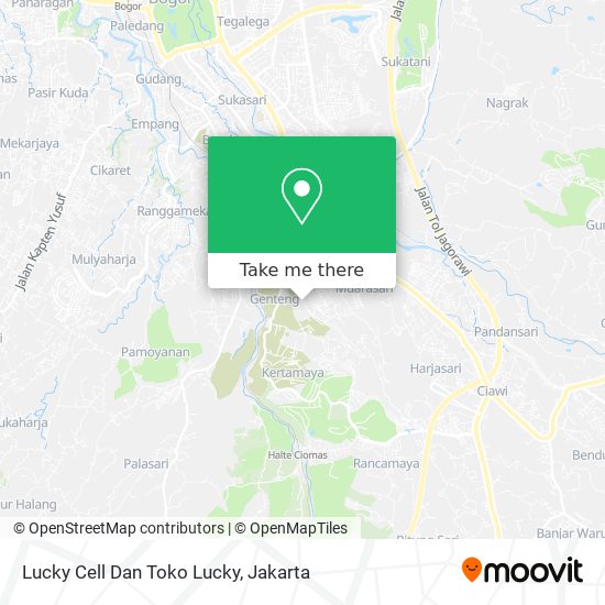 Lucky Cell Dan Toko Lucky map