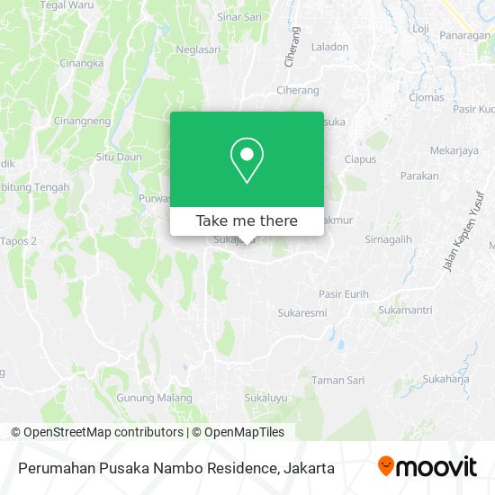 Perumahan Pusaka Nambo Residence map