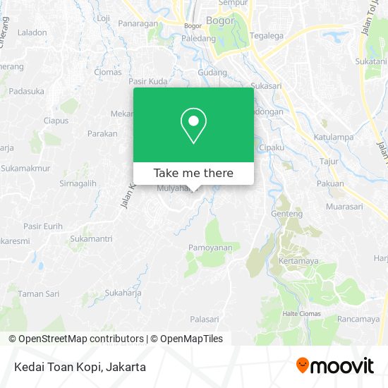 Kedai Toan Kopi map