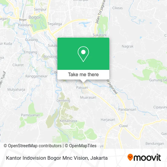Kantor Indovision Bogor Mnc Vision map