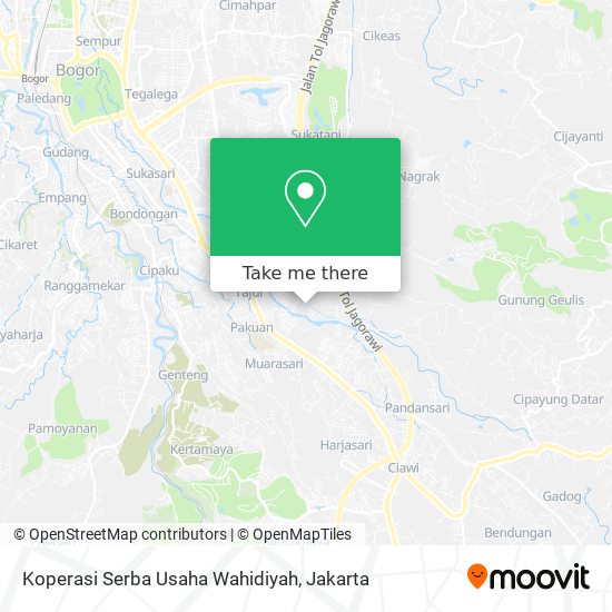 Koperasi Serba Usaha Wahidiyah map