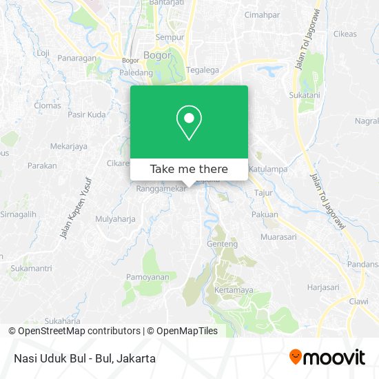 Nasi Uduk Bul - Bul map