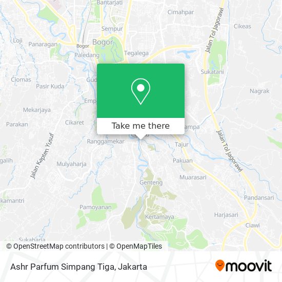 Ashr Parfum Simpang Tiga map