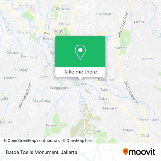Batoe Toelis Monument map