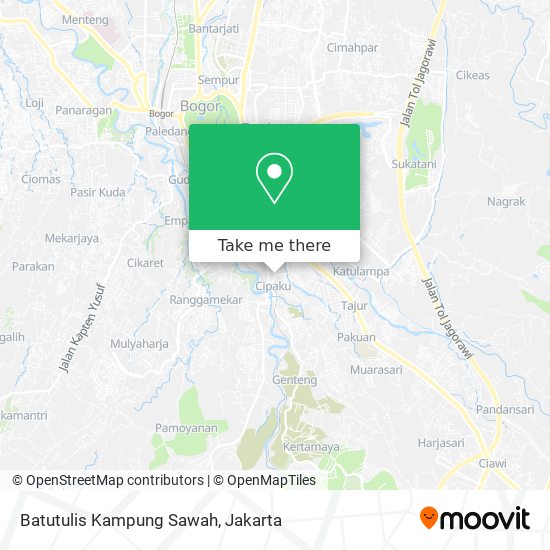 Batutulis Kampung Sawah map