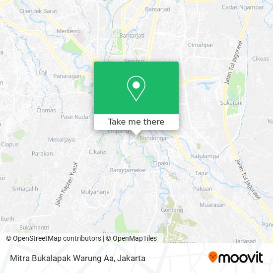 Mitra Bukalapak Warung Aa map