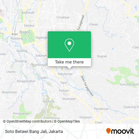 Soto Betawi Bang Jali map