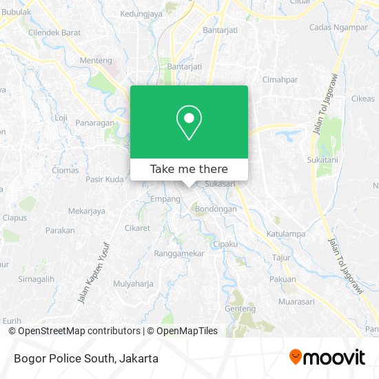 Bogor Police South map