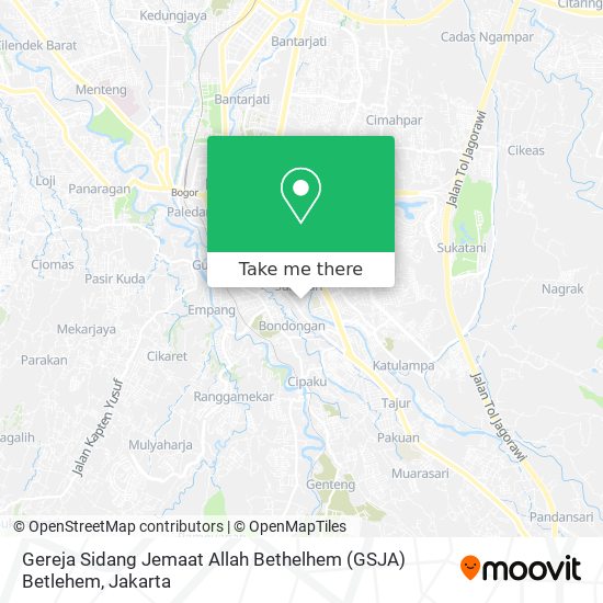 Gereja Sidang Jemaat Allah Bethelhem (GSJA) Betlehem map