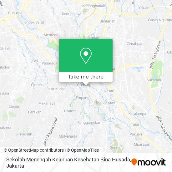 Sekolah Menengah Kejuruan Kesehatan Bina Husada map