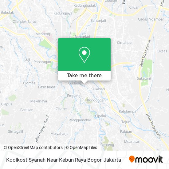 Koolkost Syariah Near Kebun Raya Bogor map