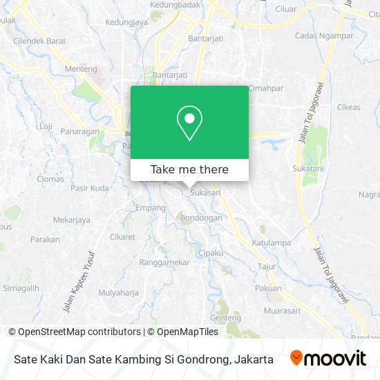 Sate Kaki Dan Sate Kambing Si Gondrong map