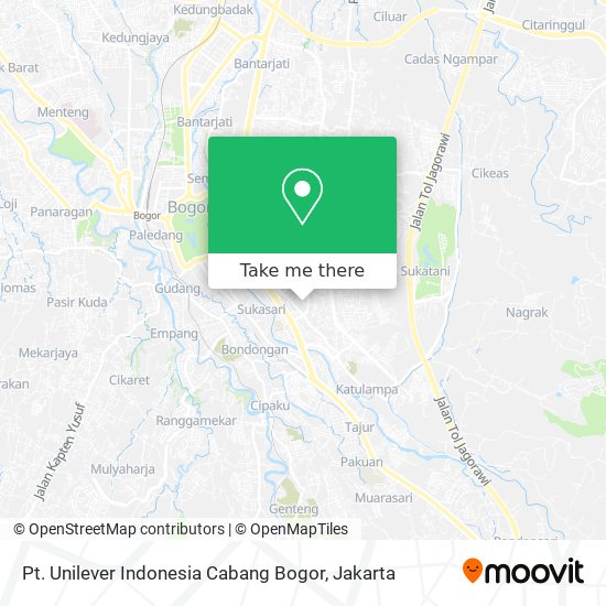 Pt. Unilever Indonesia Cabang Bogor map
