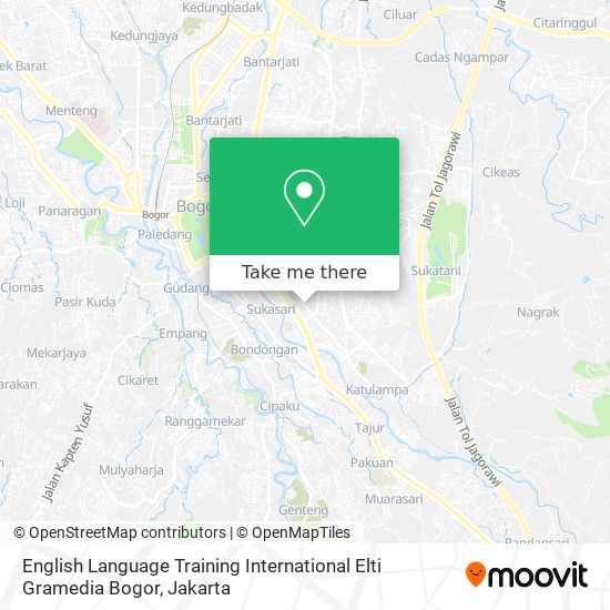 English Language Training International Elti Gramedia Bogor map