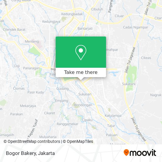 Bogor Bakery map