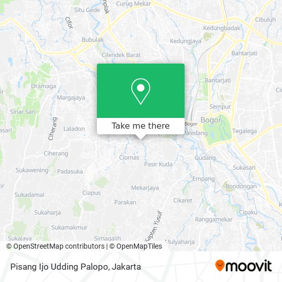 Pisang Ijo Udding Palopo map