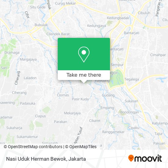 Nasi Uduk Herman Bewok map