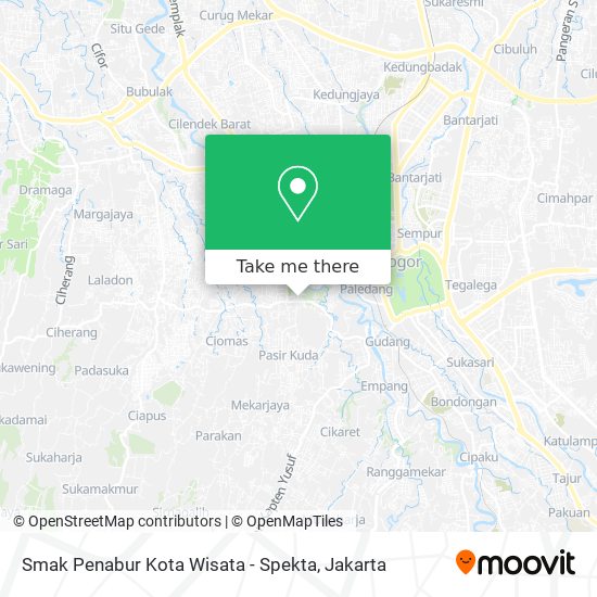 Smak Penabur Kota Wisata - Spekta map