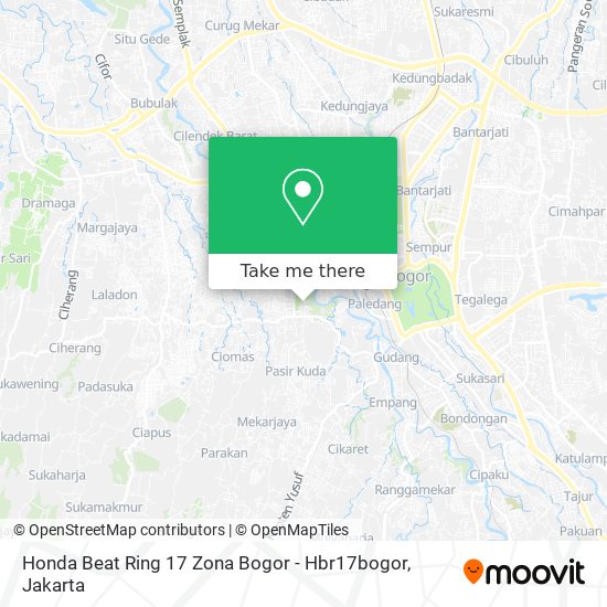 Honda Beat Ring 17 Zona Bogor - Hbr17bogor map