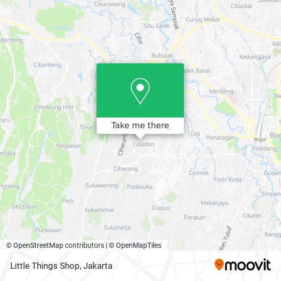 Little Things Shop map