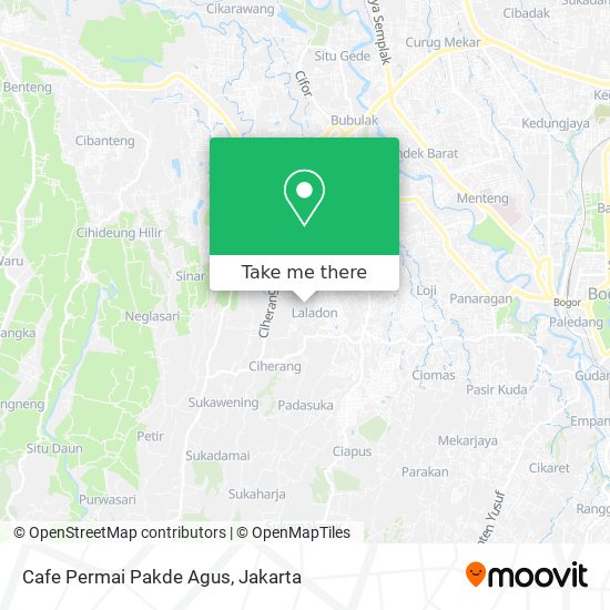 Cafe Permai Pakde Agus map