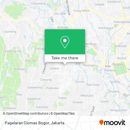 Pagelaran Ciomas Bogor map