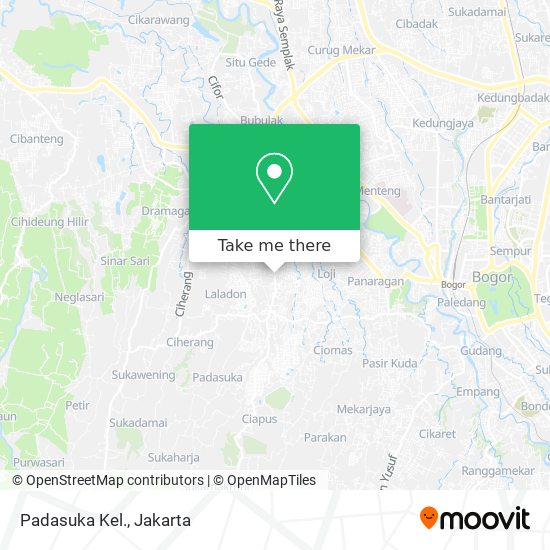 Padasuka Kel. map