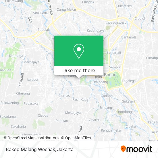 Bakso Malang Weenak map