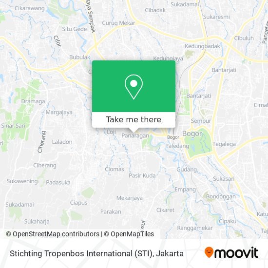 Stichting Tropenbos International (STI) map