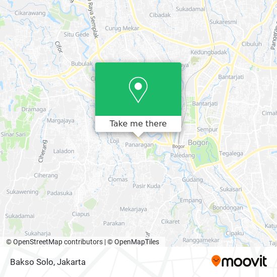 Bakso Solo map