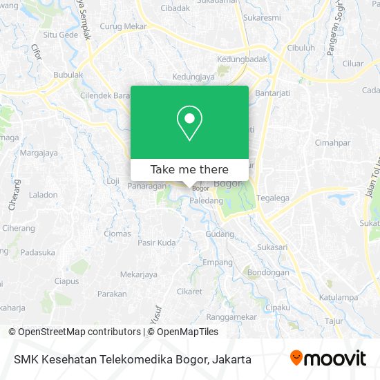 SMK Kesehatan Telekomedika Bogor map