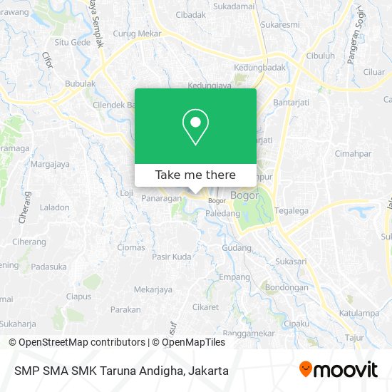 SMP SMA SMK Taruna Andigha map