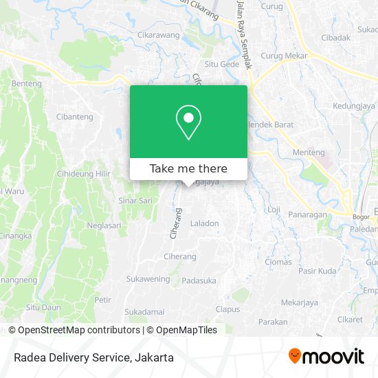 Radea Delivery Service map
