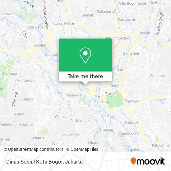 Dinas Sosial Kota Bogor map