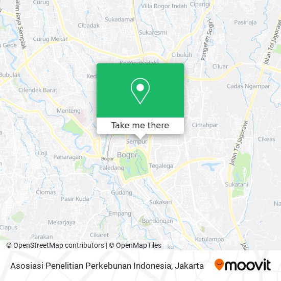 Asosiasi Penelitian Perkebunan Indonesia map