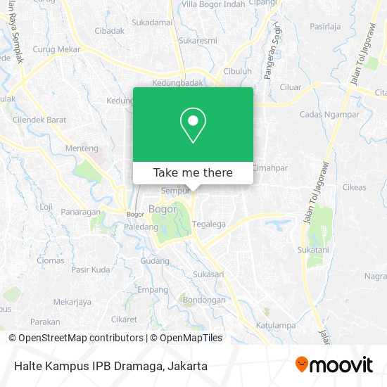 Halte Kampus IPB Dramaga map