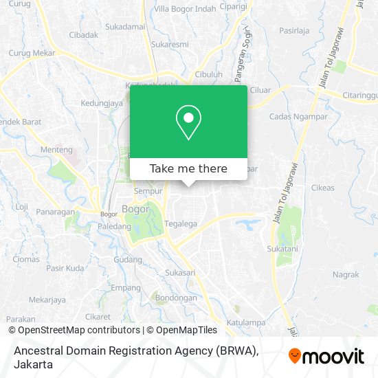 Ancestral Domain Registration Agency (BRWA) map